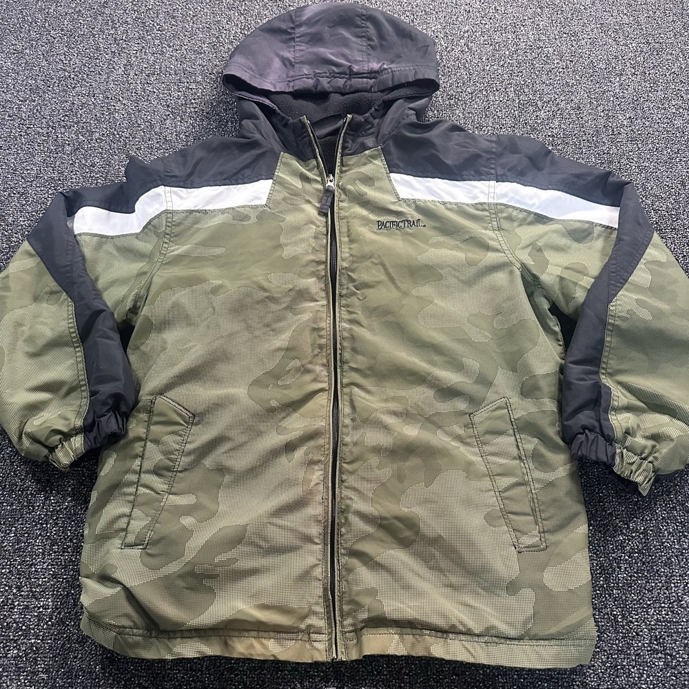 Pacific Trail Boys 14/16 Hunter Green Full Zip Hooded Coat
